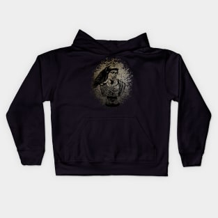 Raven Crow - Bust Of Goddess Pallas Athena 2 Kids Hoodie